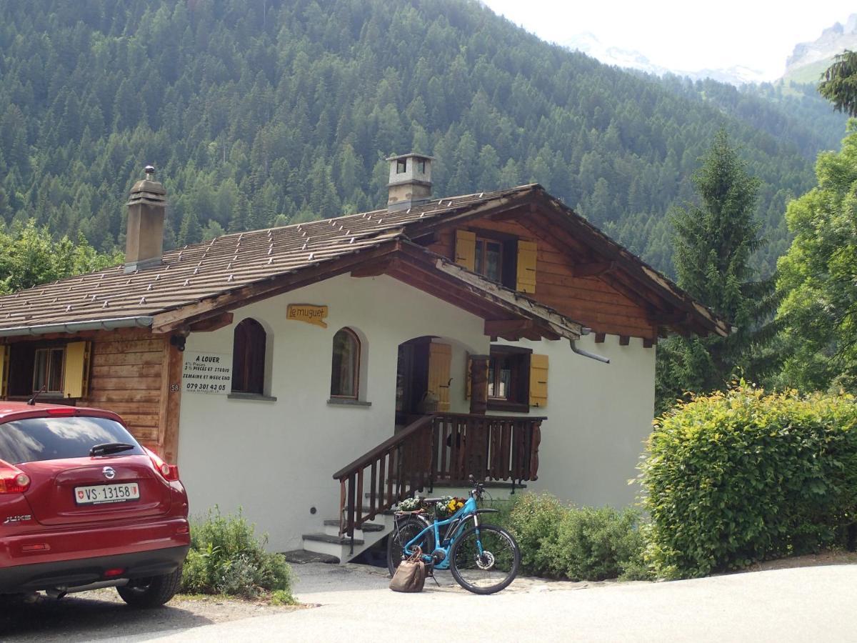 Chalet Le Muguet Villa Ovronnaz Bagian luar foto