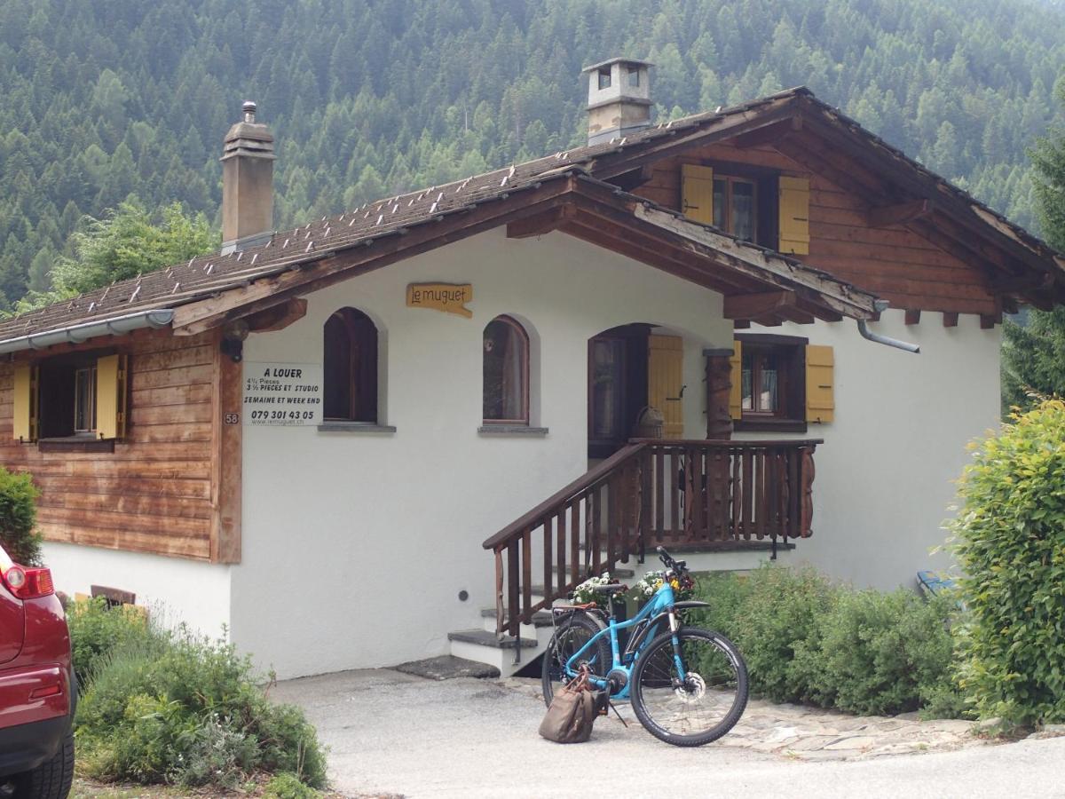Chalet Le Muguet Villa Ovronnaz Bagian luar foto